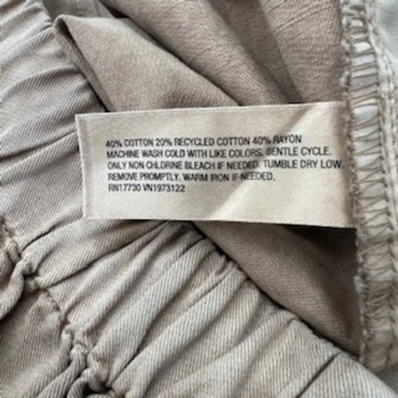 Universal Thread Womens High-Rise Wide Leg Drawstring Pants Tan Small New - Picture 5 of 13